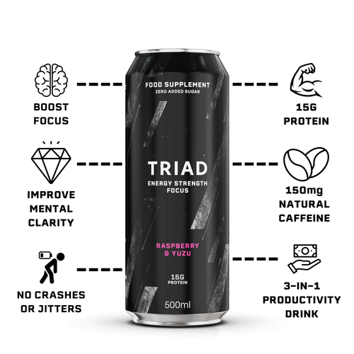 Three-in-One Productivity Drink - Raspberry & Yuzu